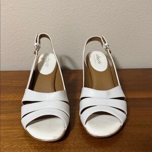 White Softspots Strappy Slingback Sandals,
Worn once. Size 9.5m